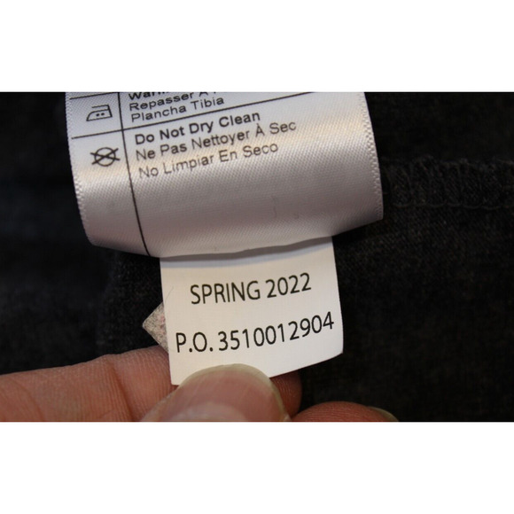 Carhartt Loose Fit Dark Gray Heavyweight Pocket Tee Long Sleeve Men's (L) Logo - Picture 8 of 13